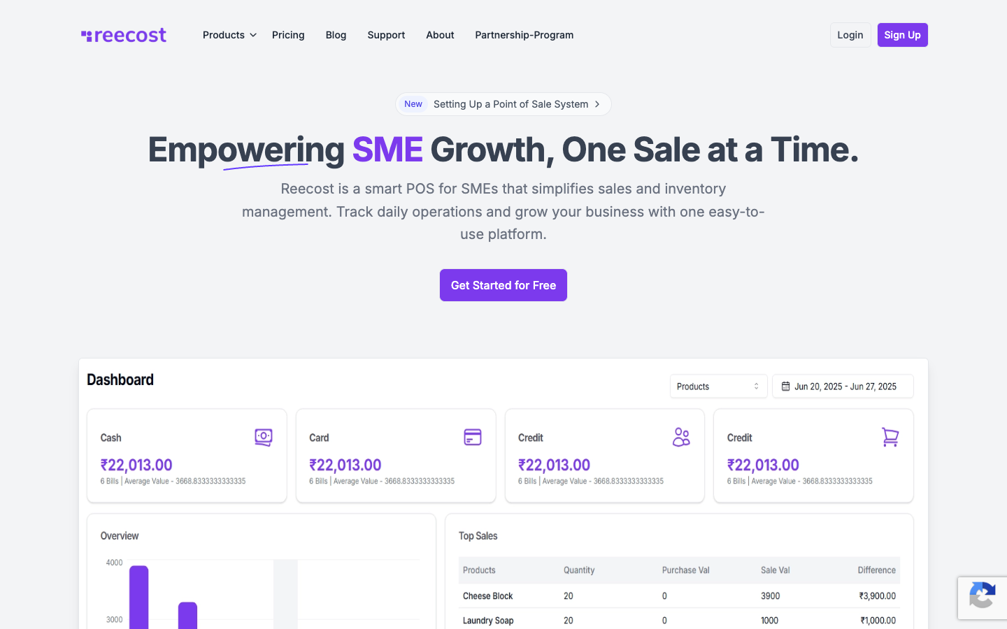 reecost website screenshot