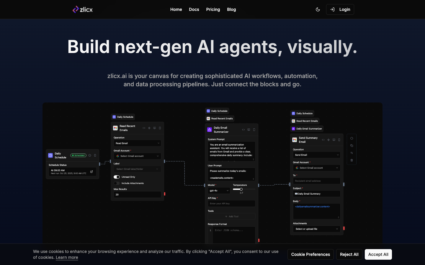 zlicx.ai website screenshot